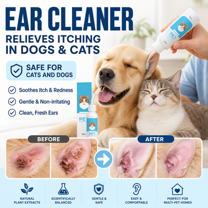 🔥Buy one get one free for a limited time!🔥 🐱 Ear cleaner to relieve ear itching in dogs and cats🐶