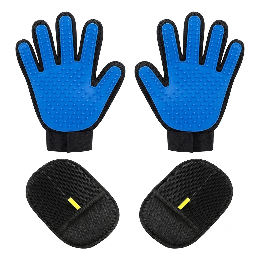 ⏰50%‑OFF Today‑Only｜Extra‑Thick Static Pet‑Hair Remover Glove, Cat Grooming Glove