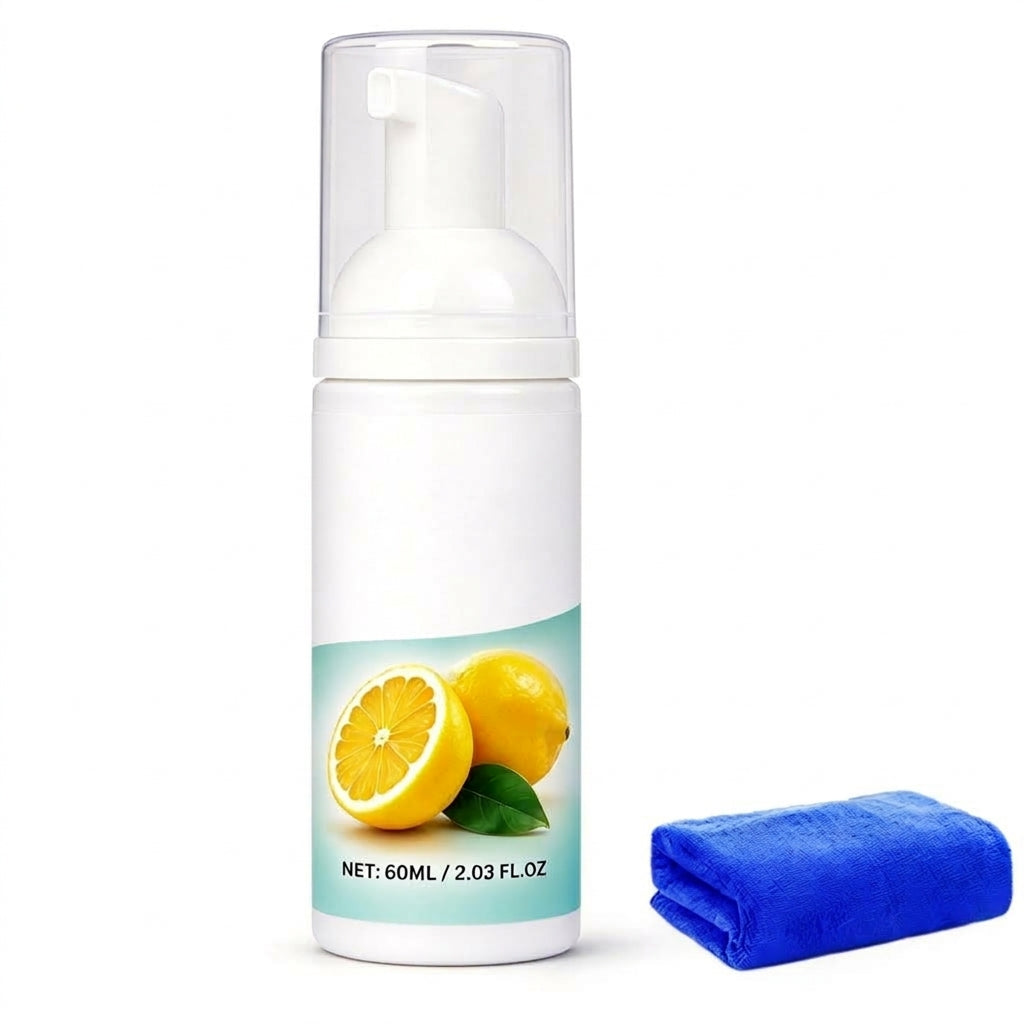 ⏳🔥LIMITED-TIME 50% OFF! ⏰Buy 1 Get 1 Free！Scented Foam Cleaner - Lemon Scent, Multi-purpose Gentle Stain Remover for Home, Kitchen, and Bathroom
