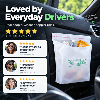 💞50K+ SOLD!🚗Self-Adhesive Car Cleaning Bags Car Trash Bag🧹✨