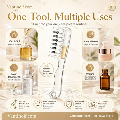 🎁💥Last day for half price! Buy 2 get 1 free for the first 50 customers!! ⏰💕🌟Scalp serum application comb