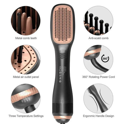 🎁2026 New Arrivals 50% OFF💥Professional 3-in-1 Hot Air Brush – Dry, detangle & volumize – 162K+ sold, salon results at home – smooth & shiny ✨🌀💨