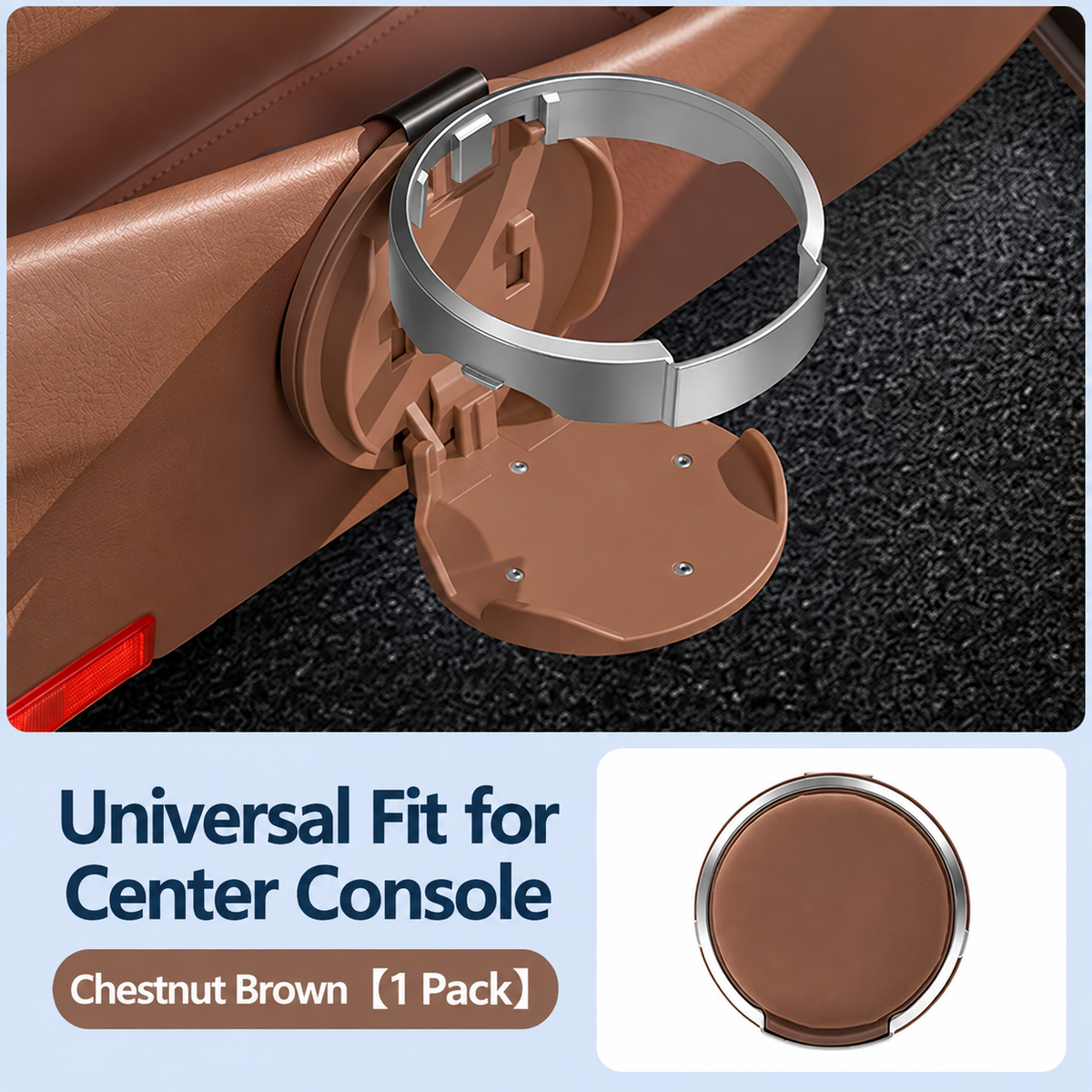 🚗Universal Foldable Car Cup Holder – Space-Saving Drink & Bottle Holder
