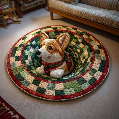 🎃First 50 Customers Enjoy 51% oFF🔥3D Skeleton Vortex Quilted Round Halloween Rug