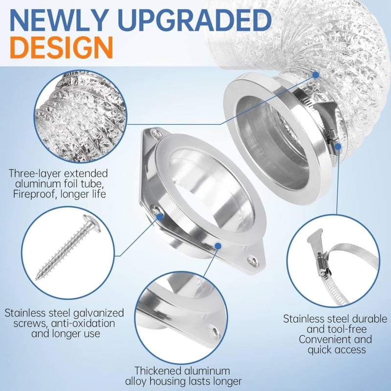 🔥50%OFF🔥Magnetic Dryer Vent Coupling Connector Kit