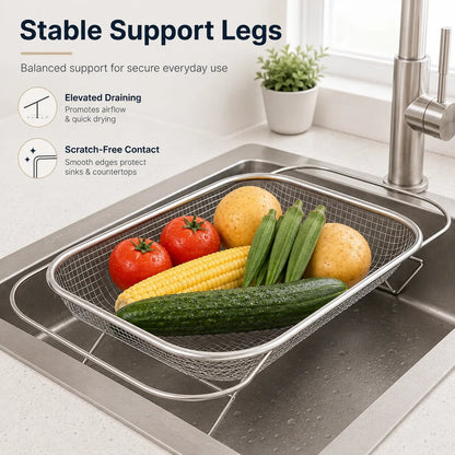🎉💦 Expandable Over-the-Sink Strainer Basket