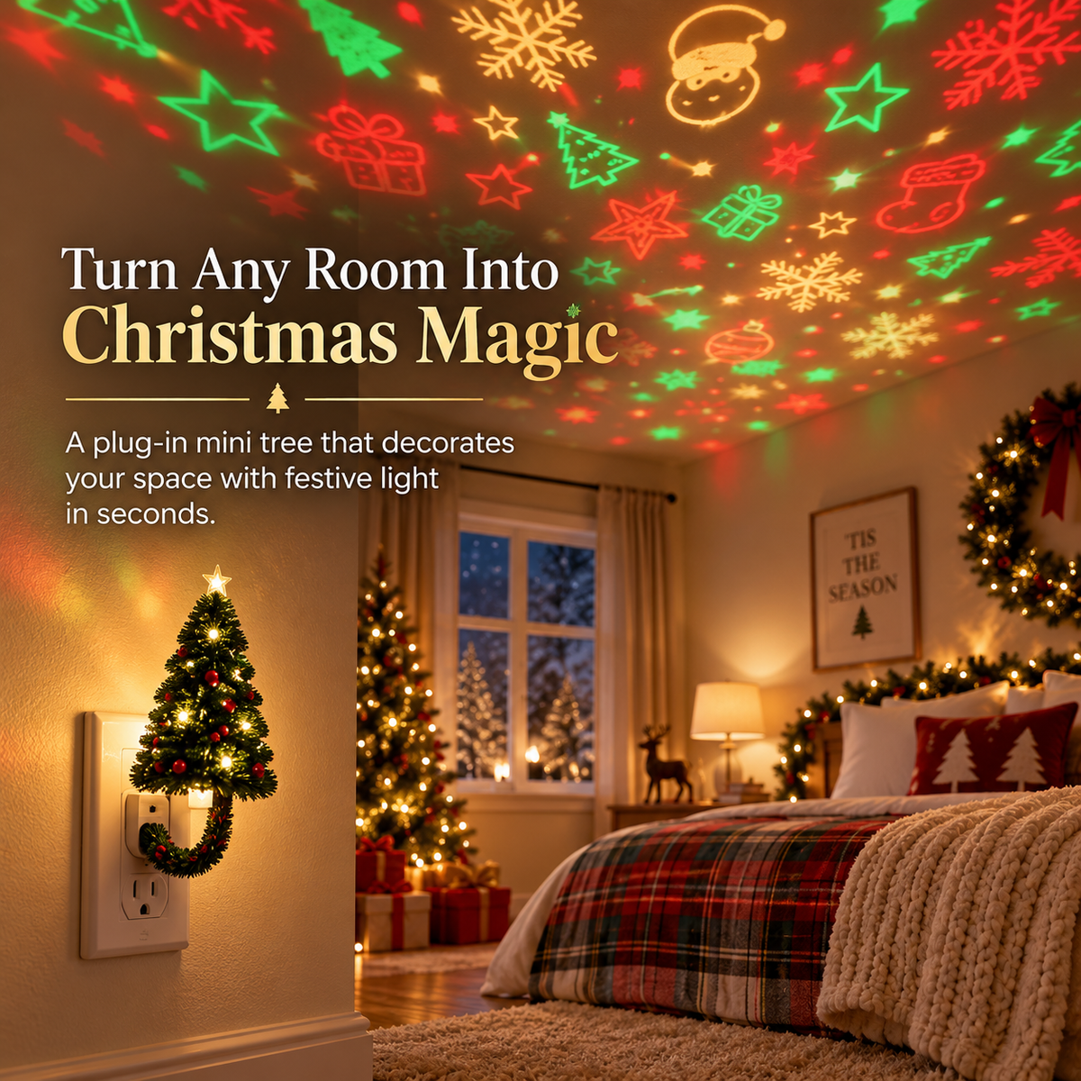 🎄50%OFF🎄 Christmas Tree Projector Night Light Christmas projection light