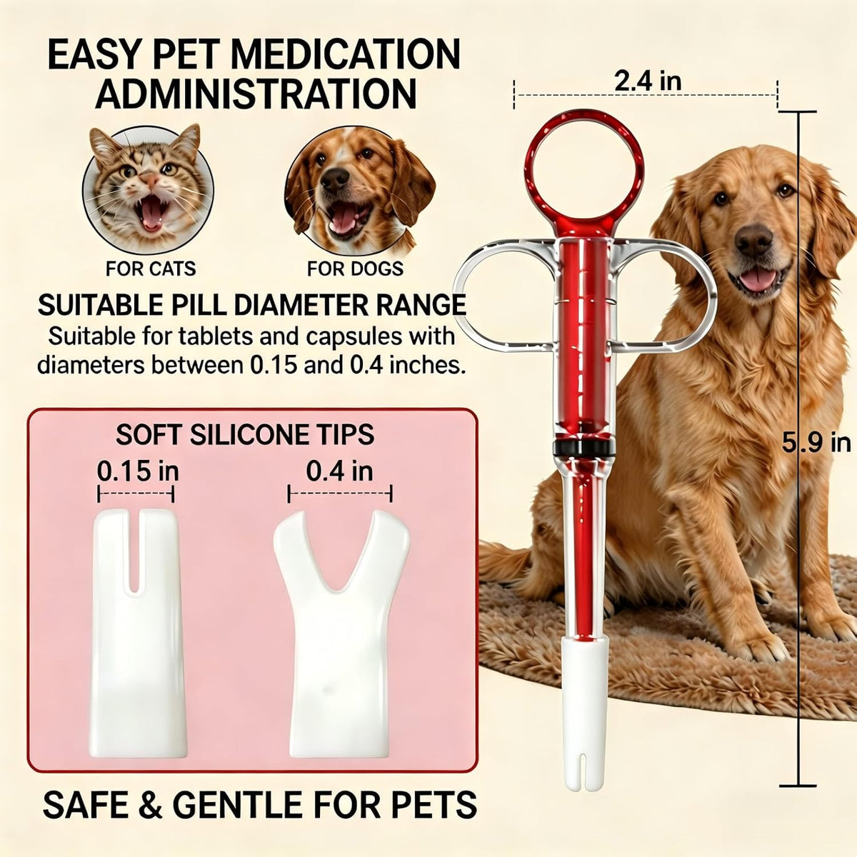 🔥LIMITED-TIME 50% OFF! ⏰🐾 2-in-1 Pet Medicine Feeder — Easier Pill & Liquid Medication for Dogs & Cats