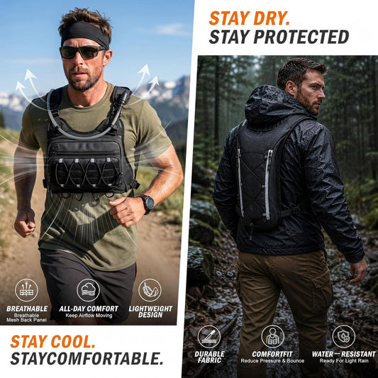 🔥HOT SALE 50% OFF🍲Men's running vest with 2-liter water bladder