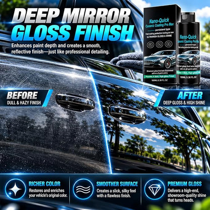 🔥Buy 1 Get 1 Free🚗Nano Ceramic Coating For Cars – Easy Paint Protection And Gloss Enhancement