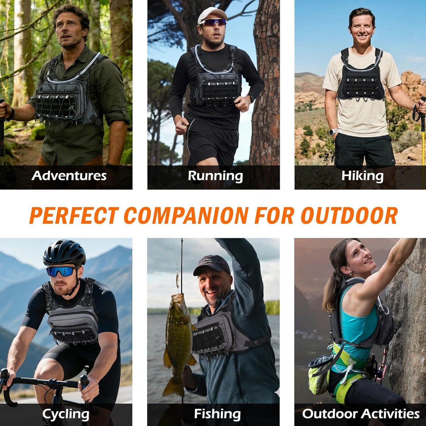 🔥HOT SALE 50% OFF🍲Men's running vest with 2-liter water bladder