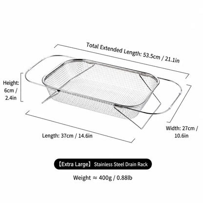🎉💦 Expandable Over-the-Sink Strainer Basket