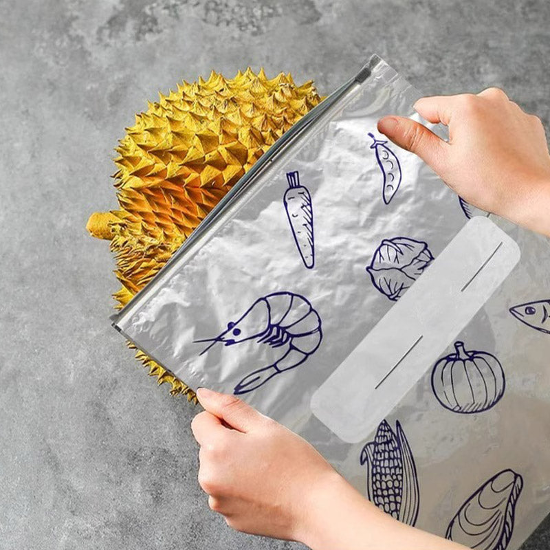 🥳2026 HOT SALE🥳💞50K+ SOLD!⏳🔥Global bestseller🍗Reusable Aluminum Foil Sealable Storage Bags🥦
