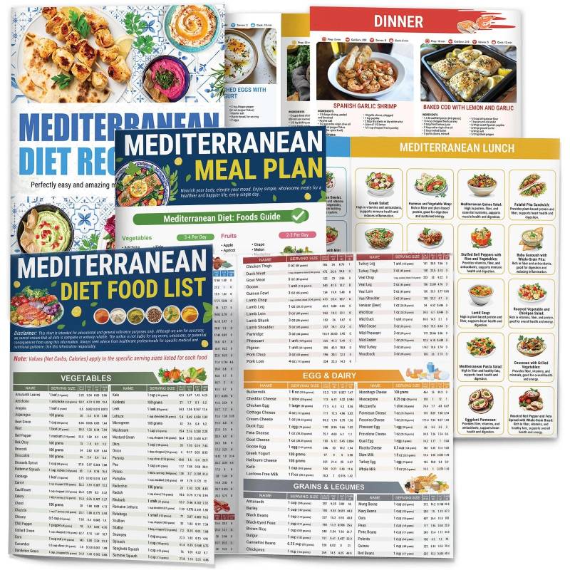 🔥2026 Mediterranean Diet Food List (with Diabetic Recipes)