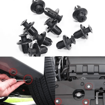 💥Only $10.99 Last Day Promotion!🎁Expansion Screw Clips Set for Automobiles Mudguard Leaf Plates Door Panel Clips(100 PCS)