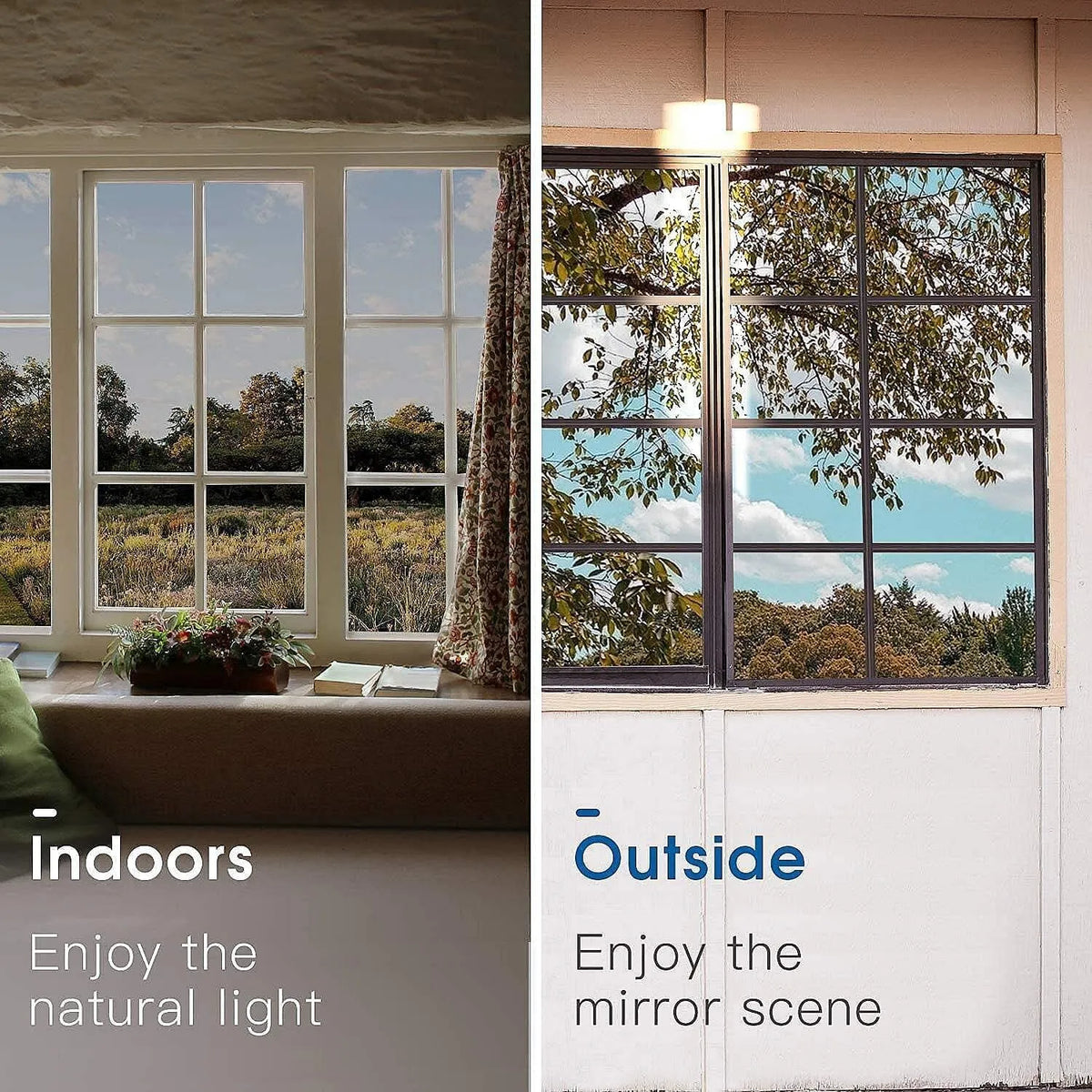 🔥Buy 1 Get 1 Free for the First 50 Customers🎁🔥Anti-Peeping One-Way Window Film, Sun Block Privacy Sticker🏠