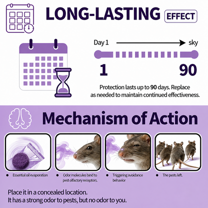 🐭 Final two hours! Half-price offer! 🔥 All-natural peppermint and cinnamon repellent blocks for pest and rodent control 🕷️🐍