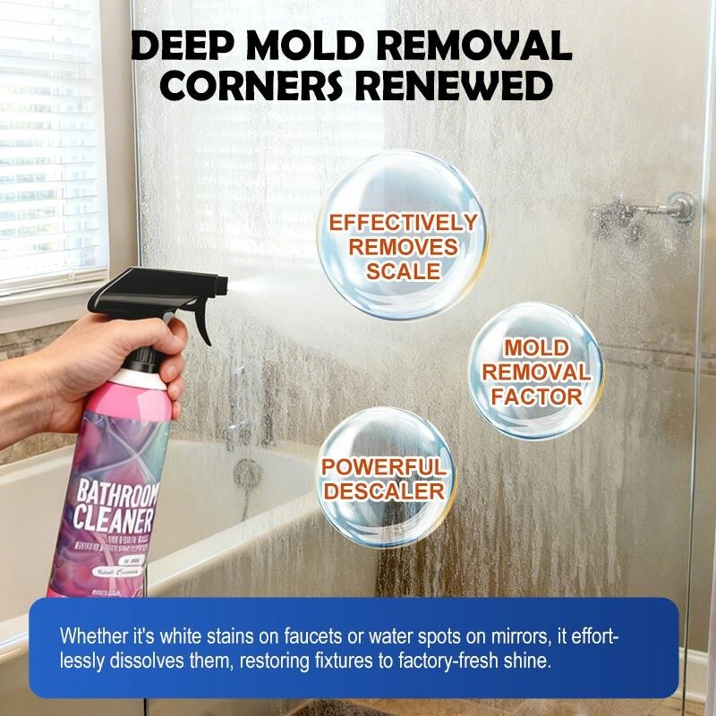 ⚡Today Only 50% OFF✨ Bathroom Cleaner: Sparkle in Seconds, No Harsh Fumes