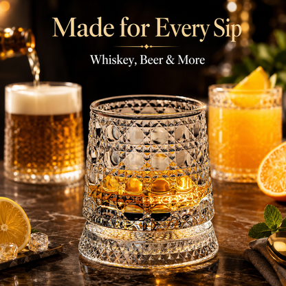 ✨50% Off For A Limited Time✨360° Rotating Crystal Glass Cup