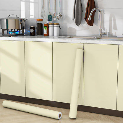 📢📢 Buy 1 Get 1 Free⏰ ✨Self-adhesive PET matte cabinet film, waterproof and oil-proof, aluminum foil backing, furniture renovation sticker.