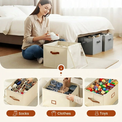 👟 Fabric Shoe Organizer Storage Box Foldable Shoe storage box
