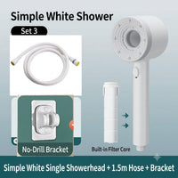 Minimal‑White Sprayer Kit(1.5m Hose+Bracket)