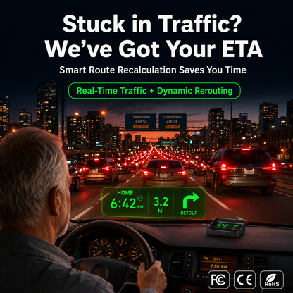 🚗Head-Up Display (HUD) Car GPS Digital Speedometer