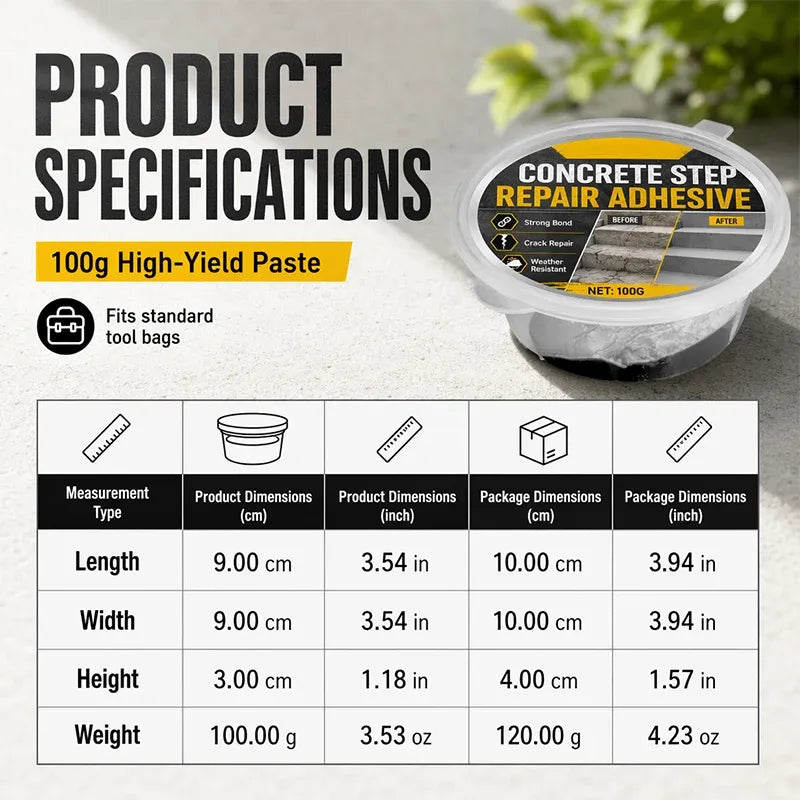 🥳2026 HOT SALE💞🔥Buy 1 Get 1 Free 🔥🧰🛠️ Concrete Step Repair Adhesive