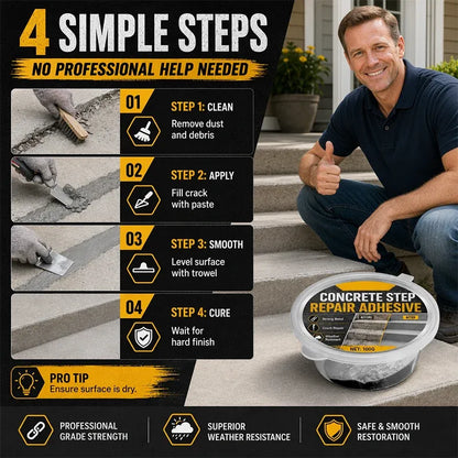 🥳2026 HOT SALE💞🔥Buy 1 Get 1 Free 🔥🧰🛠️ Concrete Step Repair Adhesive