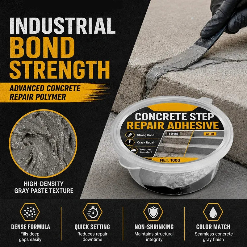 🥳2026 HOT SALE💞🔥Buy 1 Get 1 Free 🔥🧰🛠️ Concrete Step Repair Adhesive