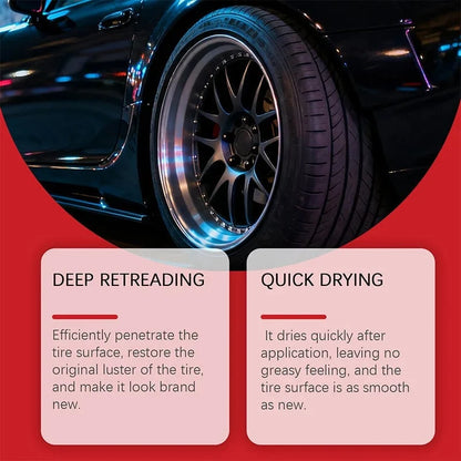 ✨ Tire Shine Balm with Sponge – Deep Black Tire Finish