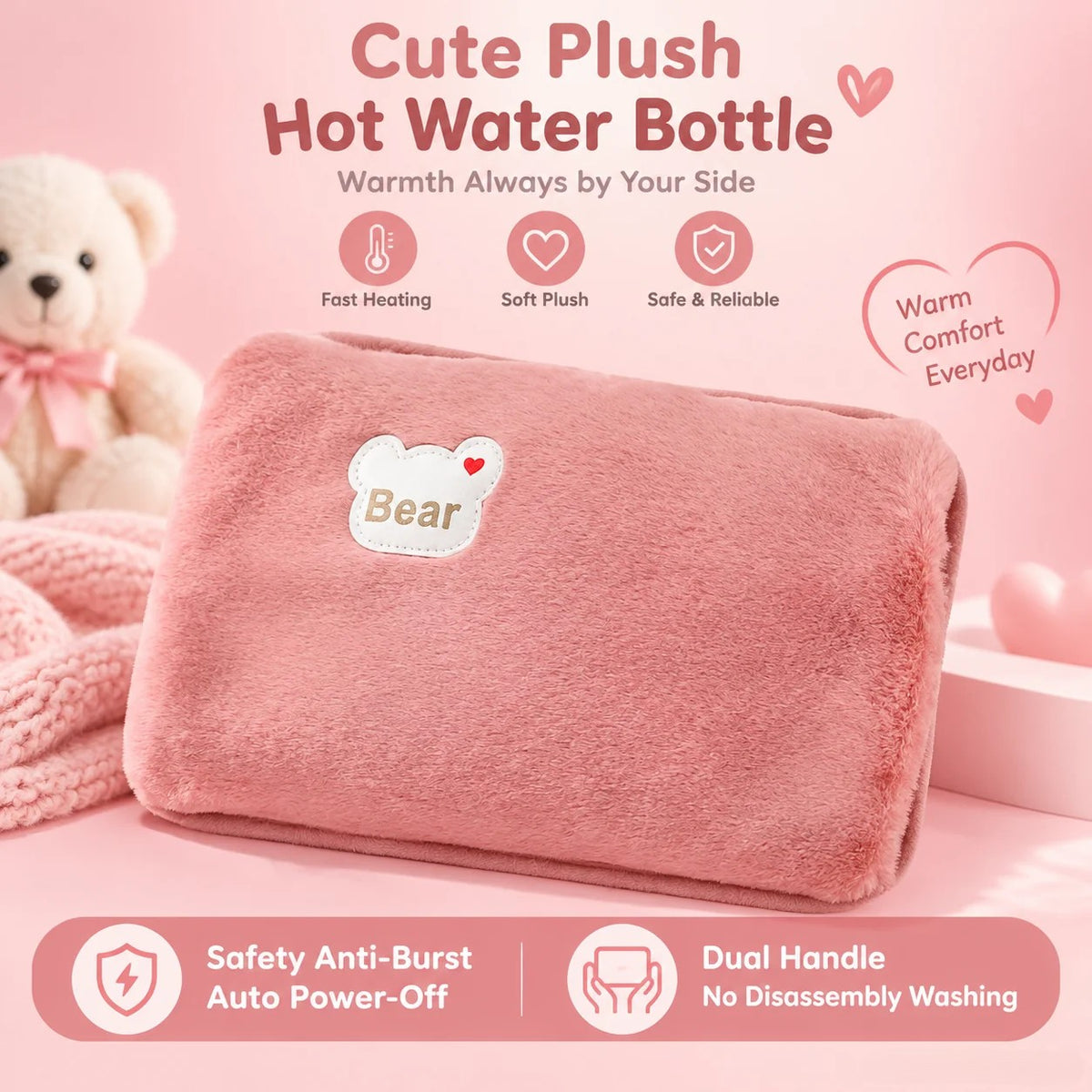 🔥 50% Off ✨ Rechargeable Hot Water Bottle