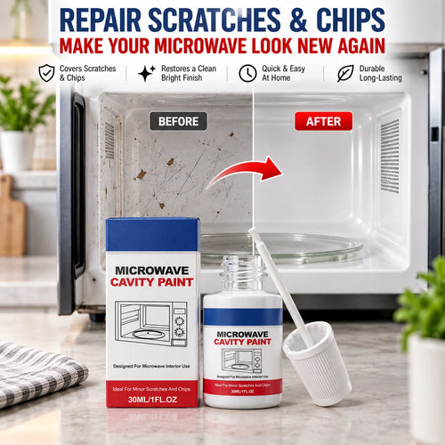 🍽️🔥White coating for microwave oven interiors (includes brush)