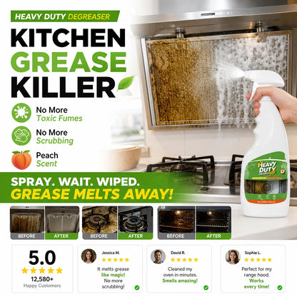 ⏳Buy one get one free for a limited time⏰💞50K+ SOLD!🏆Heavy Duty Kitchen Degreaser Spray