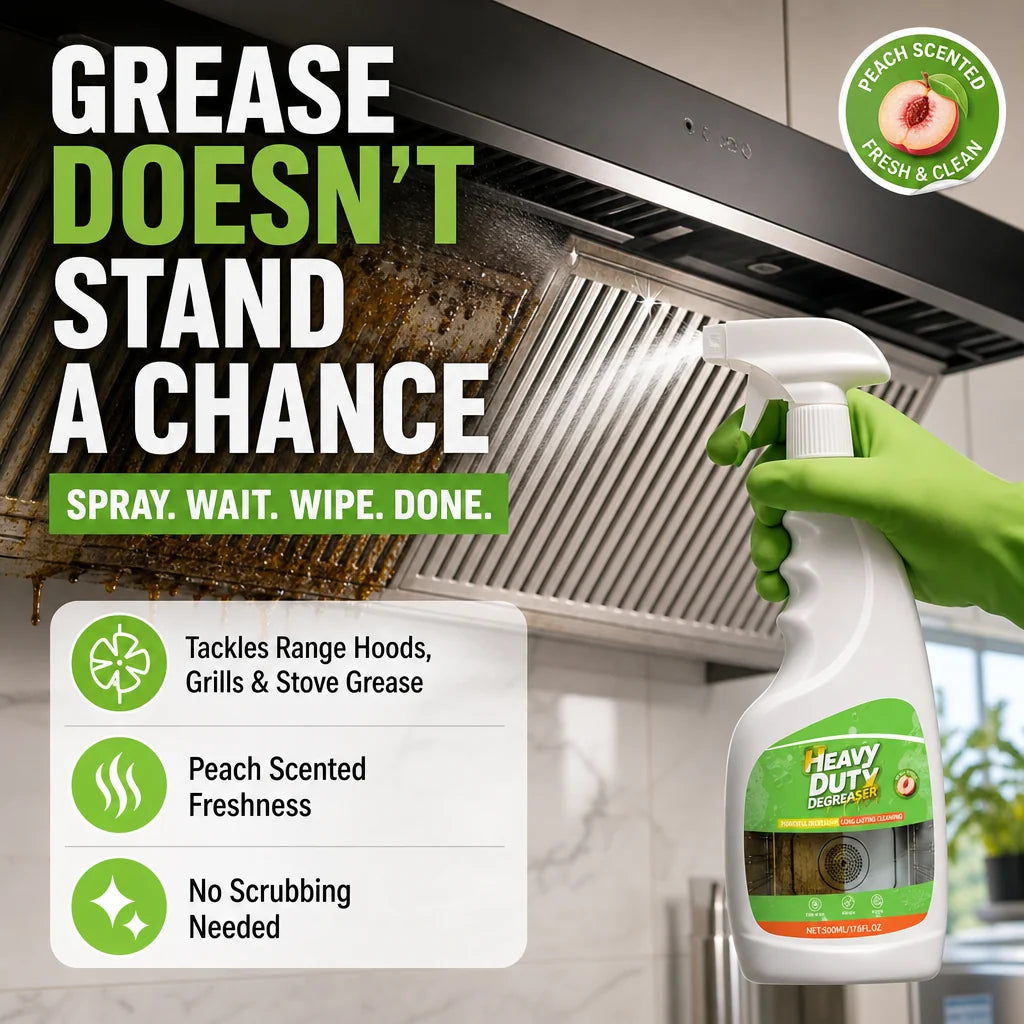 ⏳Buy one get one free for a limited time⏰💞50K+ SOLD!🏆Heavy Duty Kitchen Degreaser Spray