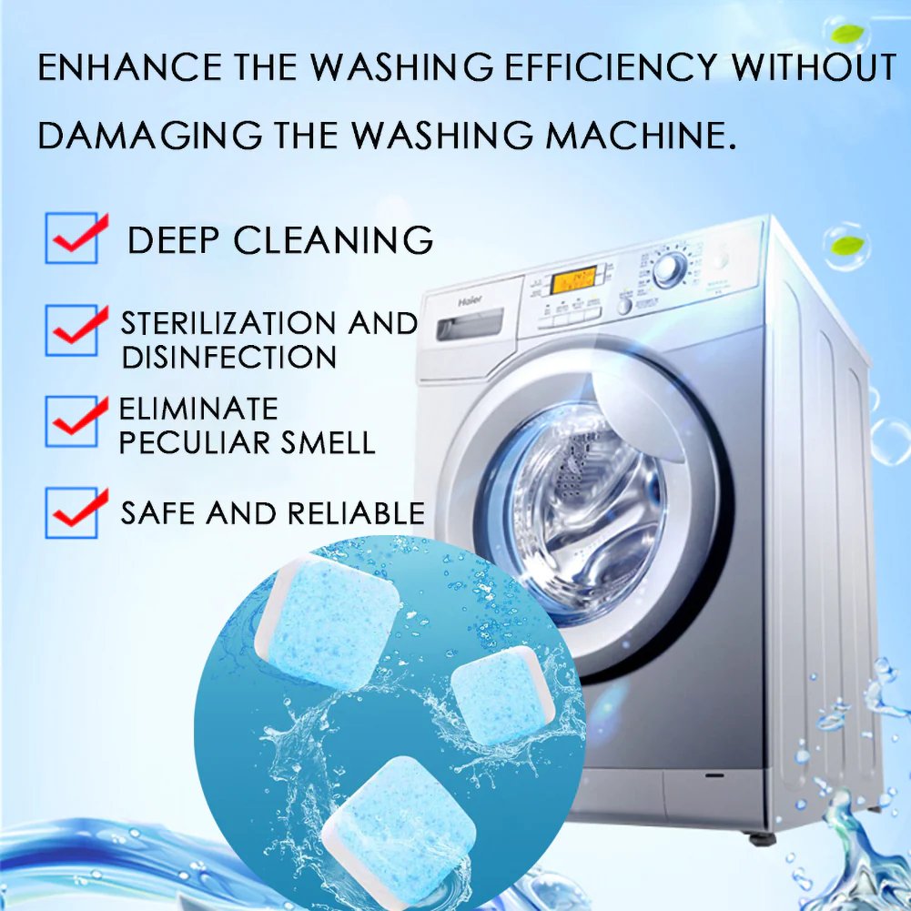 🧽50% OFF! ✨ Washing Machine Deep Cleaner Tablets