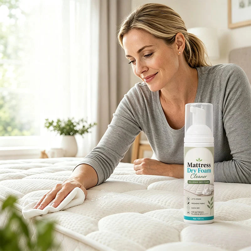 🔥 Last Day 50% OFF 🎉Buy 1 Get 1 Free🔥– No-Rinse Mattress & Upholstery Foam Cleaner 🛏️🧽