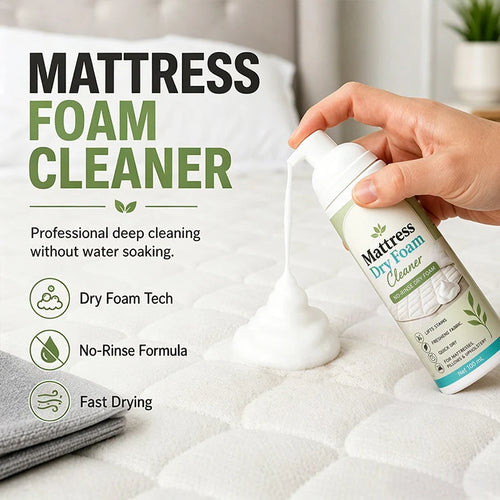 🔥 Last Day 50% OFF 🎉Buy 1 Get 1 Free🔥– No-Rinse Mattress & Upholstery Foam Cleaner 🛏️🧽