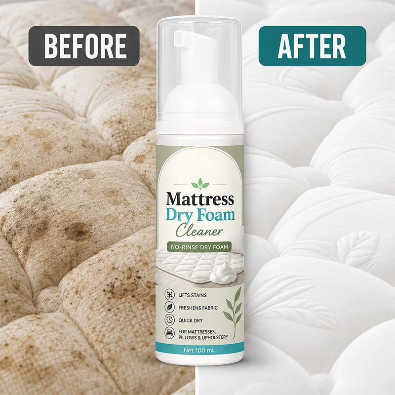 🔥 Last Day 50% OFF 🎉Buy 1 Get 1 Free🔥– No-Rinse Mattress & Upholstery Foam Cleaner 🛏️🧽