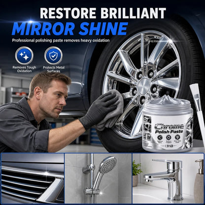 ✨Buy 1 get 1 free🚗Metal Chrome Polish & Restorer Paste with Brush