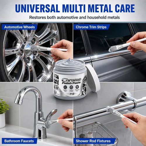 ✨Buy 1 get 1 free🚗Metal Chrome Polish & Restorer Paste with Brush