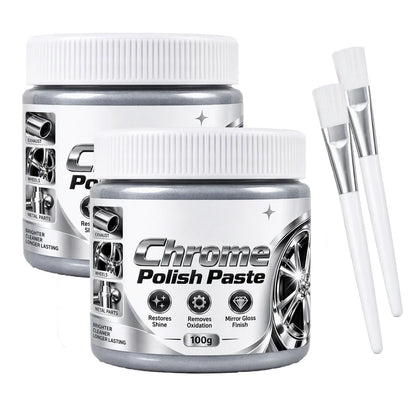 ✨Buy 1 get 1 free🚗Metal Chrome Polish & Restorer Paste with Brush