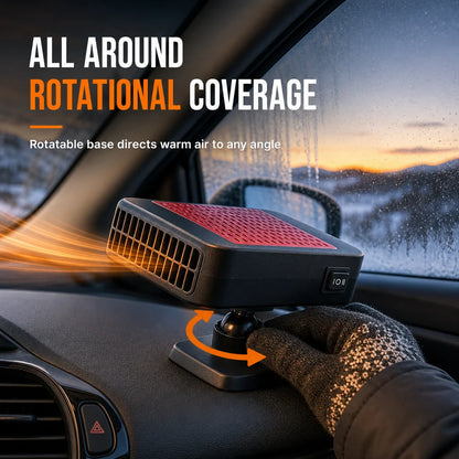 🎁2026 New Arrivals 50% Off💥🚗 Rotatable 12v Car Defroster & Defogger Fan