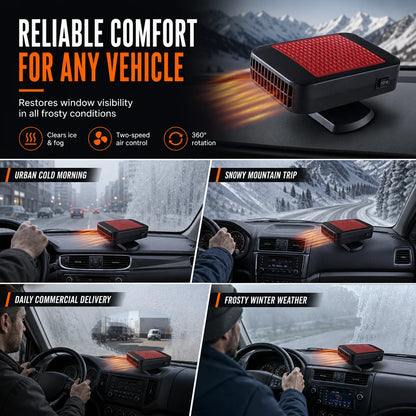 🎁2026 New Arrivals 50% Off💥🚗 Rotatable 12v Car Defroster & Defogger Fan