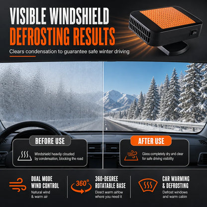 🎁2026 New Arrivals 50% Off💥🚗 Rotatable 12v Car Defroster & Defogger Fan