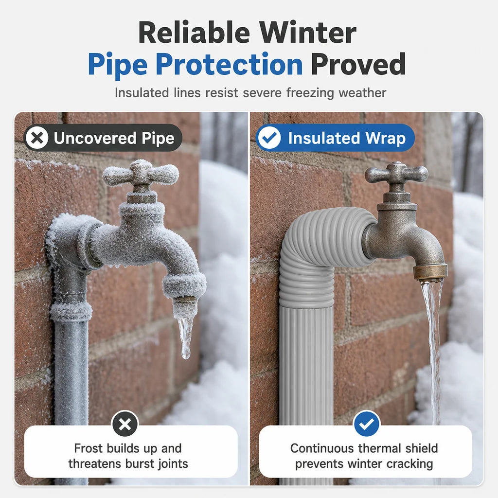 ❄️ Self-Adhesive Pipe Insulation Sleeve 🏠💧