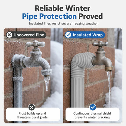 ❄️ Self-Adhesive Pipe Insulation Sleeve 🏠💧
