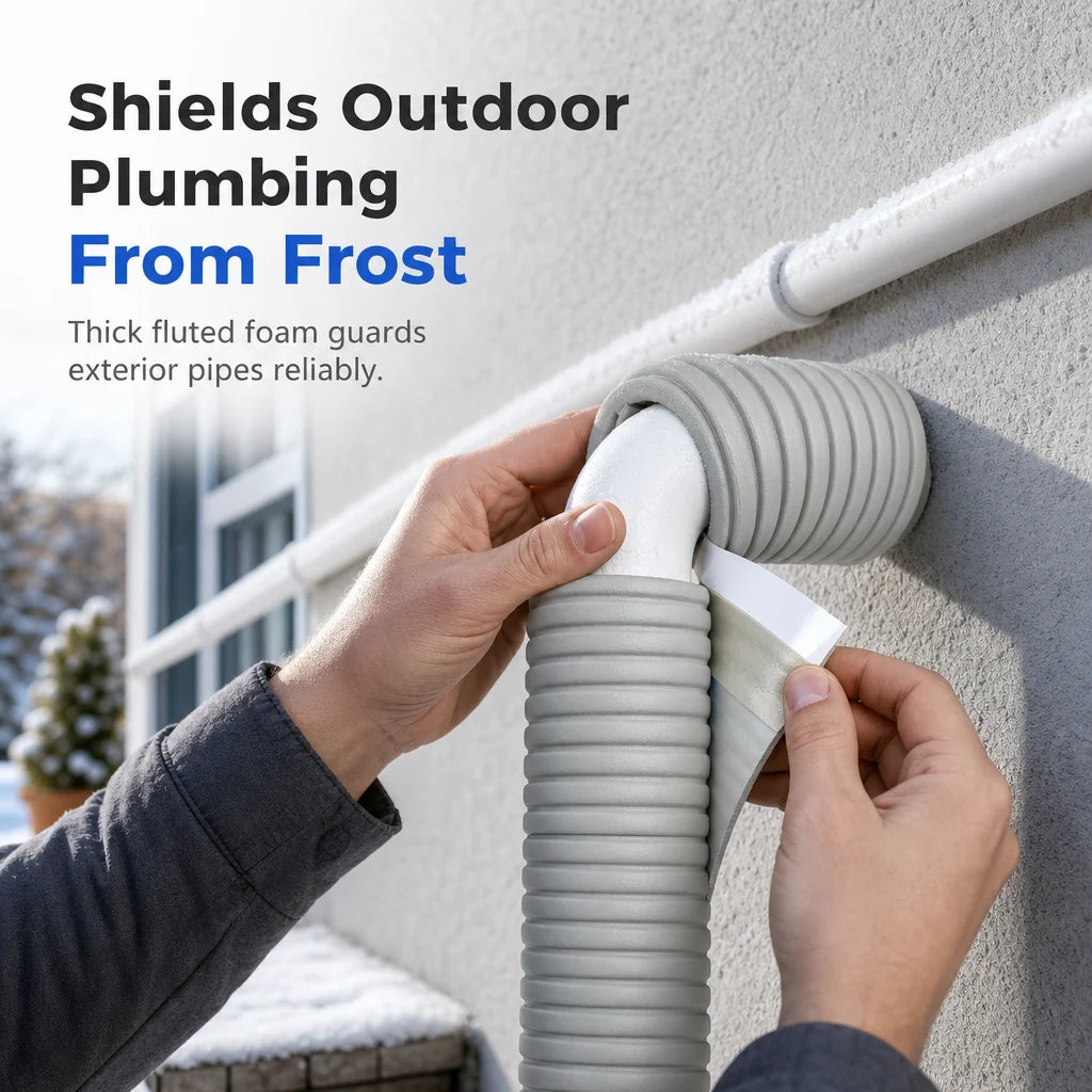 ❄️ Self-Adhesive Pipe Insulation Sleeve 🏠💧