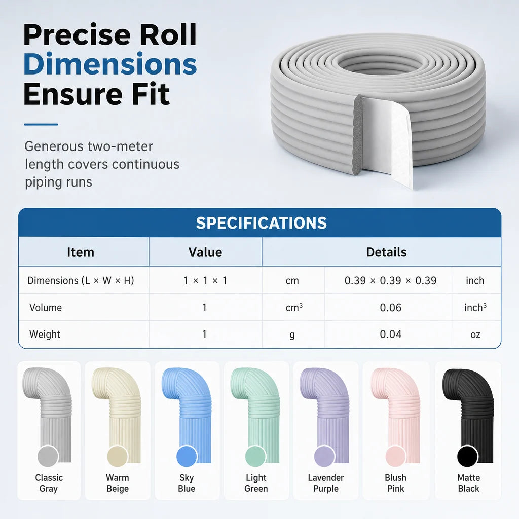 ❄️ Self-Adhesive Pipe Insulation Sleeve 🏠💧
