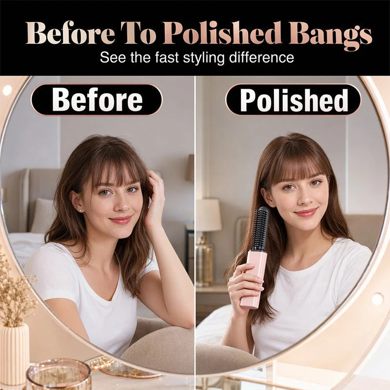💕Limited-time 50%OFF🎁Portable Bang Styling Comb Bangs Curling Iron